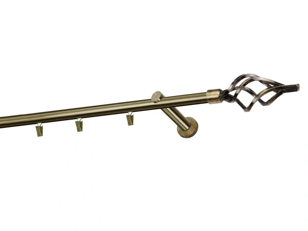 Garniža 19mm - drážková tyč - 1rad - GUĽA AZUR - antik