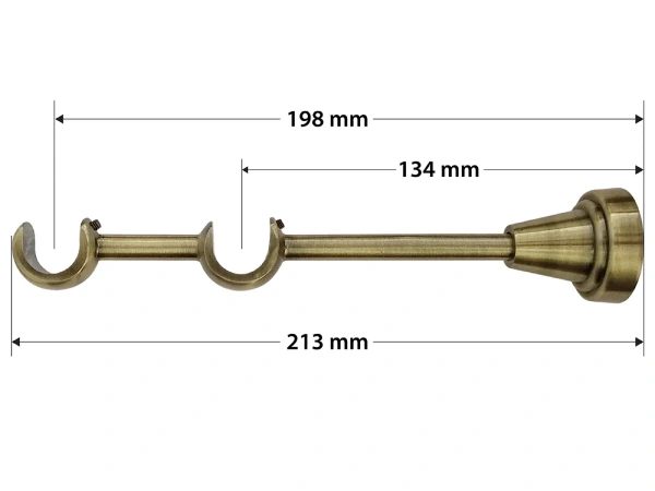 Garnýže 19x19mm - dvouřadá - BELUNO - antik 4
