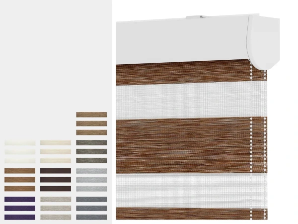 Rolety NOBLE - den a noc - látka MAURÍCIUS