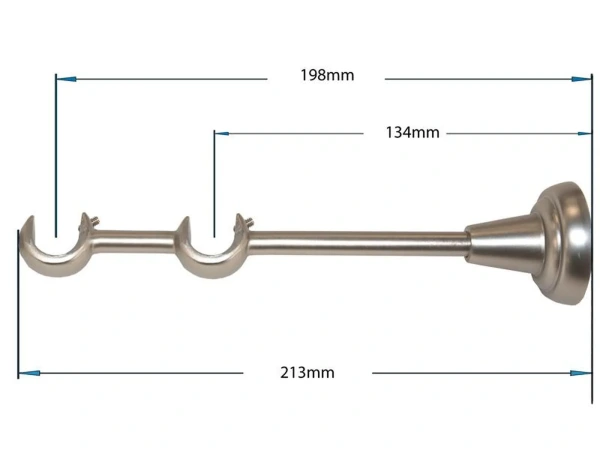 Garnýže 19x19mm - dvouřadá - CYLINDR CRYSTAL - satin 4