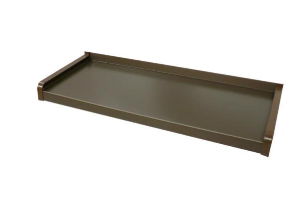 Venkovní hliníkové parapety tažené - bronz elox