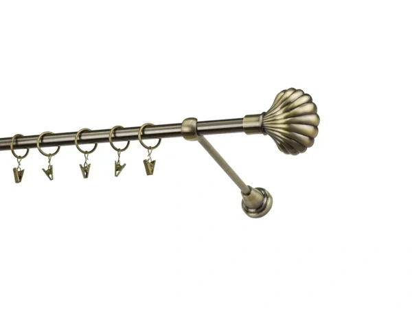 Garniže 16mm - jednoradové - MUŠLA - antik