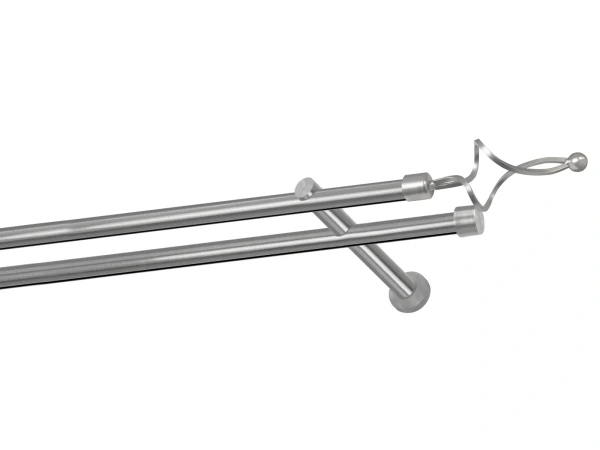 Garniža 19x19mm - drážková tyč - 2rady - FALIST - satin 1