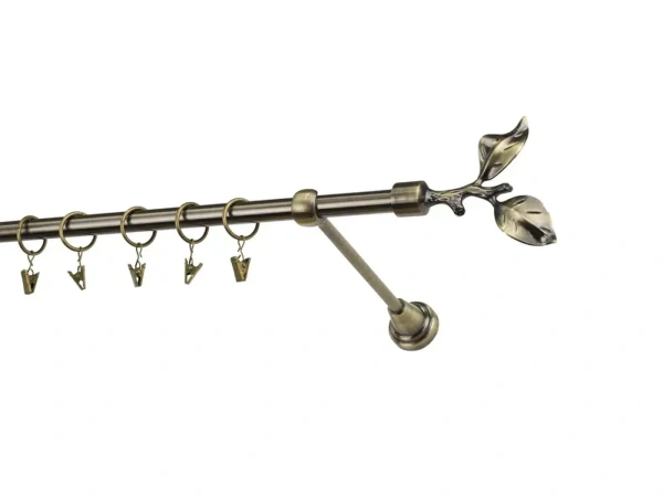 Garniže 16mm - jednoradové - LIST ROSE - antik