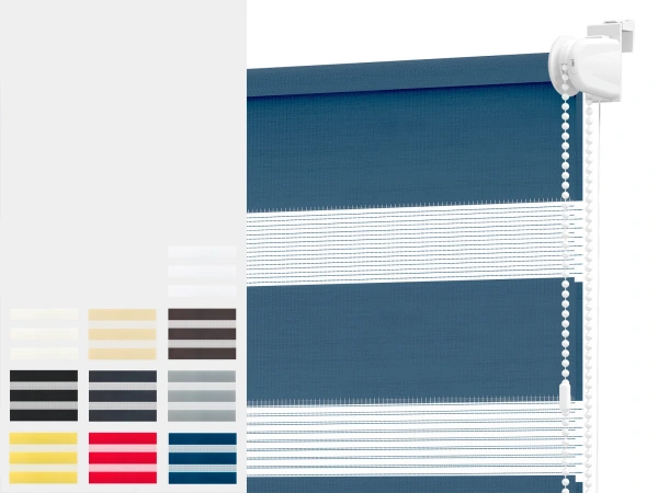 Rolety MINI+ den a noc - látka ZAKYNTHOS