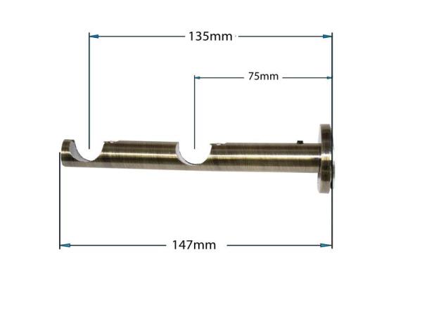 Garnýže 19x19mm - dvouřadá - KOLOSEO - antik 3