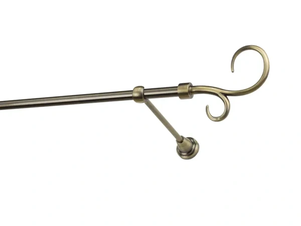 Garniže 16mm - jednoradové - HÁK DVOJITÝ - antik 2