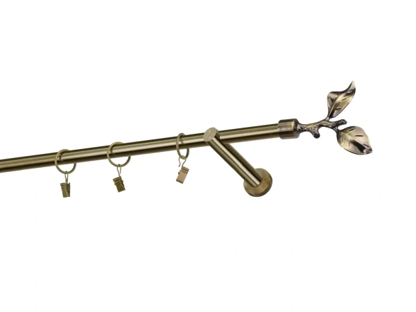 Garnýže 16mm - jednořadá - LIST ROSE - antik