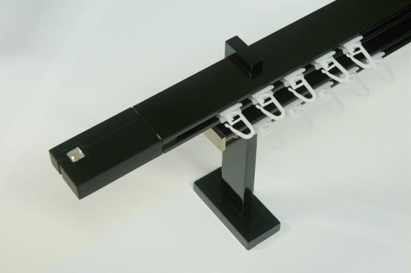 Garnýže SQUARE LINE černá dvouřadá - KRYSTAL černá