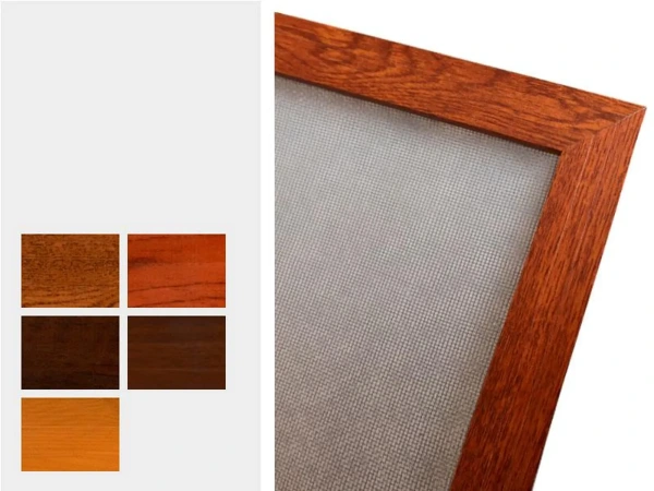 Sítě proti hmyzu na OKNO - pevné - dřevoimitační