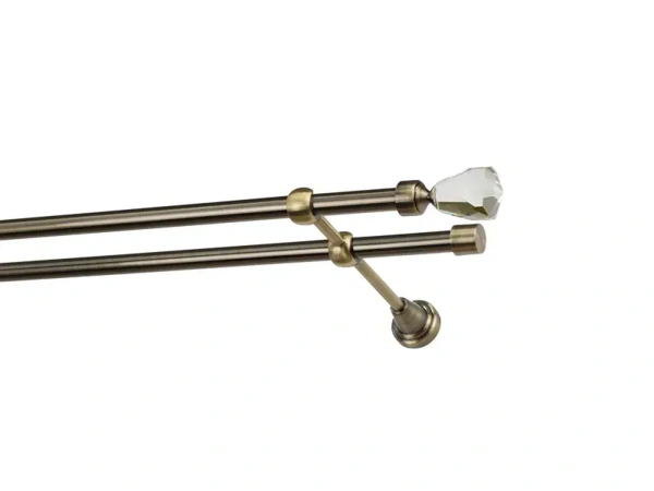 Garniže 16x16mm - dvojradové - CRYSTAL CONE - antik 2