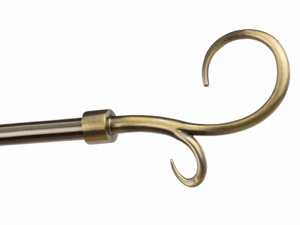 Garniže 16mm - jednoradové - HÁK DVOJITÝ - antik 8