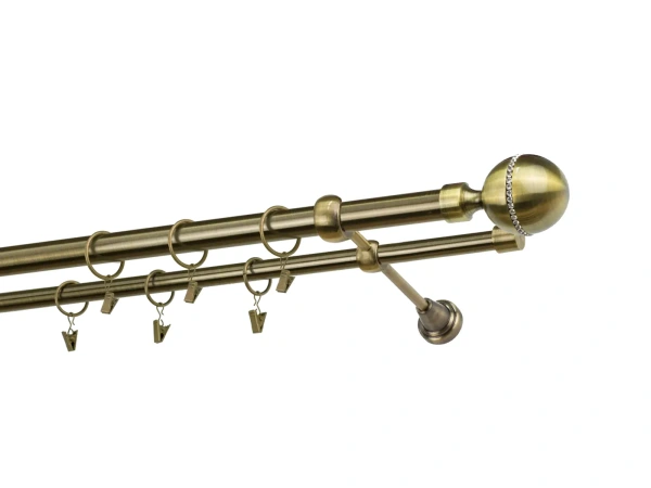 Garnýže 25x16mm - dvouřadá - KALISTO CRYSTAL - antik