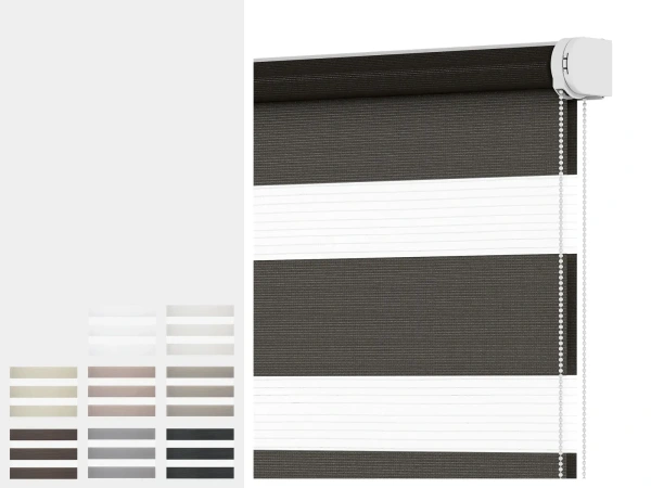 Rolety SOLID S - den a noc -  látka SUMATRA