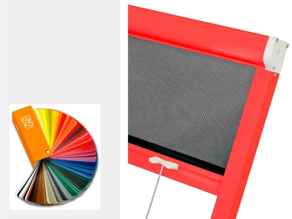 Sítě proti hmyzu na OKNO - rolovací - barvy RAL