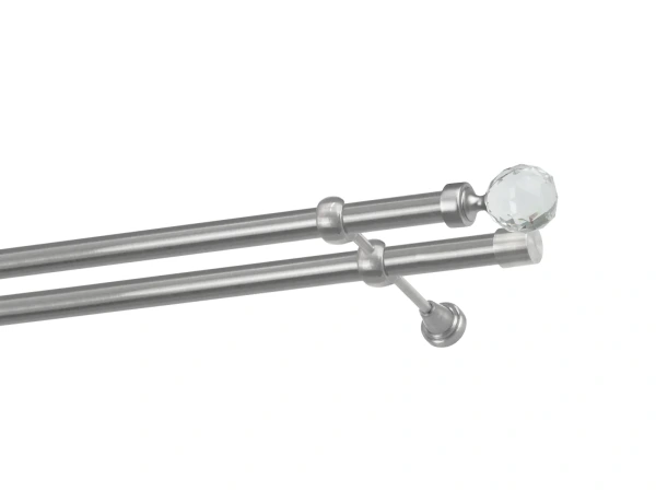 Garnýže 25x25mm - dvouřadá - KOULE CRYSTAL - satin 1