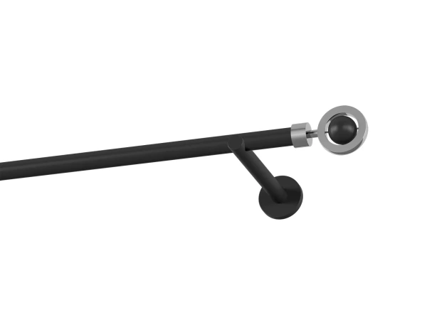 Garnýž 19mm obyčejná tyč - 1řada - SFERA - černá 1