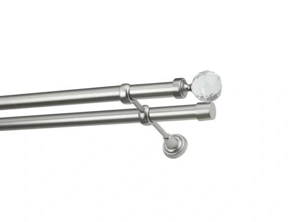 Garnýže 25x25mm - dvouřadá - KOULE CRYSTAL - satin 2