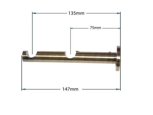 Garnýže 16x16mm - dvouřadá - CYLINDR - antik 3