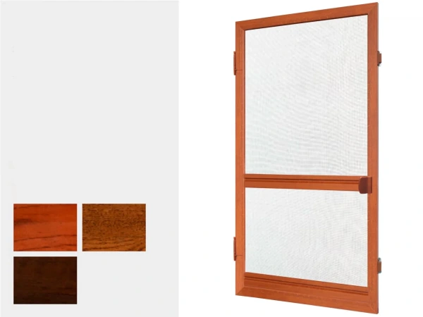 Sítě proti hmyzu na DVEŘE - pantové - dřevoimitační