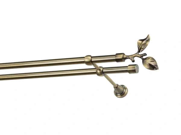 Garnýže 19x19mm - dvouřadá - LIST ROSE - antik 2