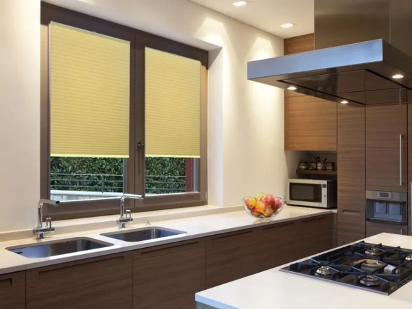 Plissé rolety LUX - látka BLACKOUT (zatemňující) 2