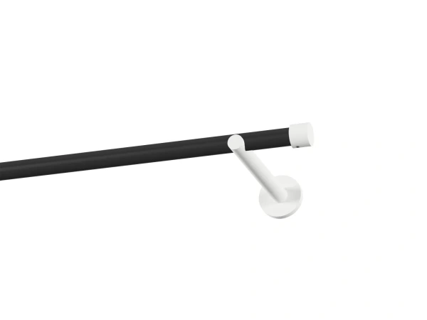 Garnýž 19mm obyčejná tyč - 1řada - PULLO - černo bílá 1