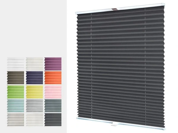 Plissé rolety LUX - látka BLACKOUT (zatemňující)