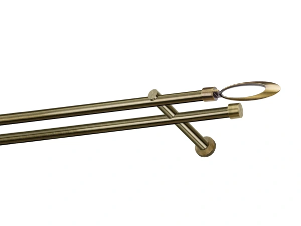 Garniža 19x19mm - drážková tyč - 2rady - VENEZIA - antik 1