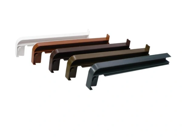 Venkovní hliníkové parapety tažené - hnědá RAL 8003 4