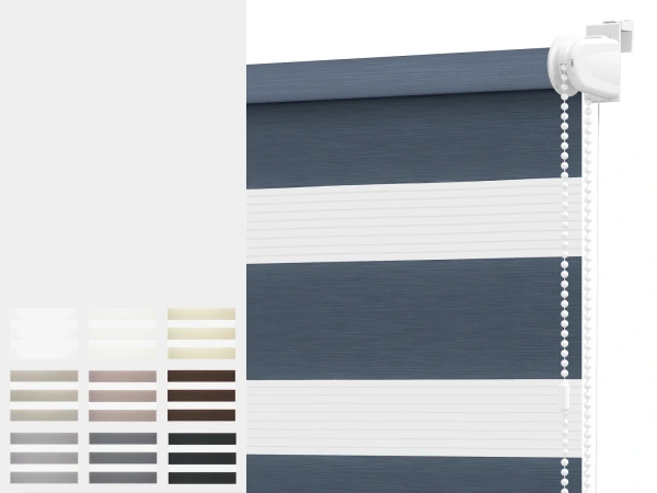 Rolety MINI+ den a noc - látka IBIZA