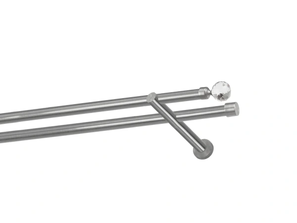 Garnýže 19x19mm - dvouřadá - KOULE CRYSTAL - satin 1