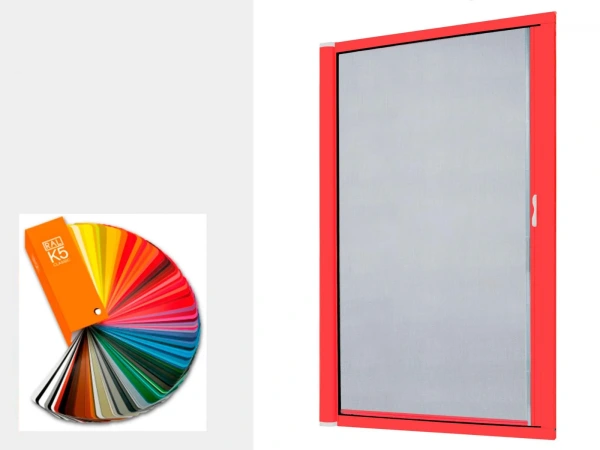 Sítě proti hmyzu na DVEŘE - rolovací - barvy RAL