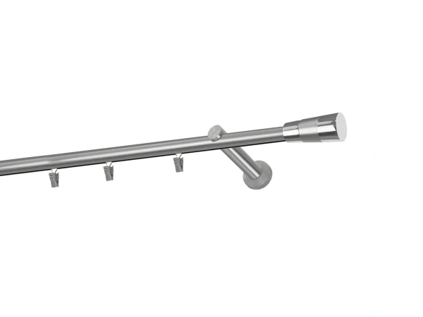 Garniža 19mm - drážková tyč - 1rad - VOLEO - satin