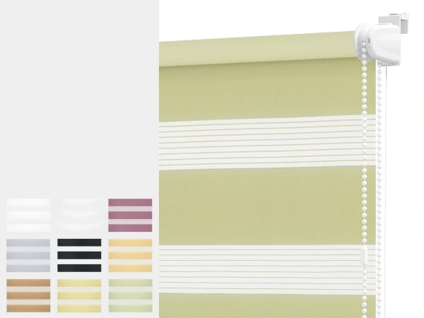 Rolety MINI+ den a noc - látka STANDARD