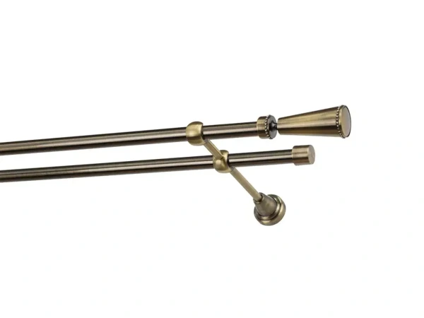 Garniže 16x16mm - dvojradové - MILANO CRYSTAL - antik 2