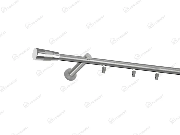 Garniža 19mm - drážková tyč - 1rad - VOLEO - satin
