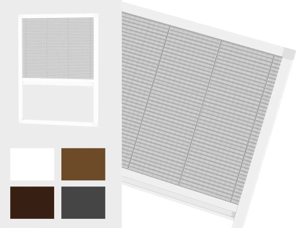 Sítě proti hmyzu na OKNO - PLISSÉ LITE1 - běžné odstíny
