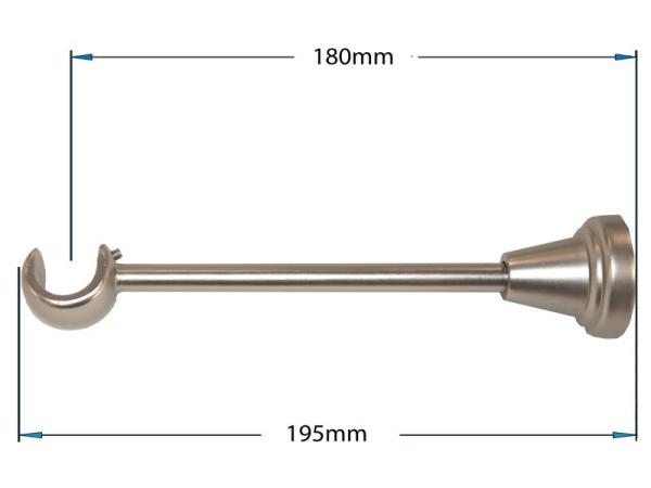 Garnýže 19mm - jednořadá - TRAPEZIUM - satin 2
