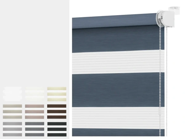 Rolety MINI - den a noc - látka IBIZA