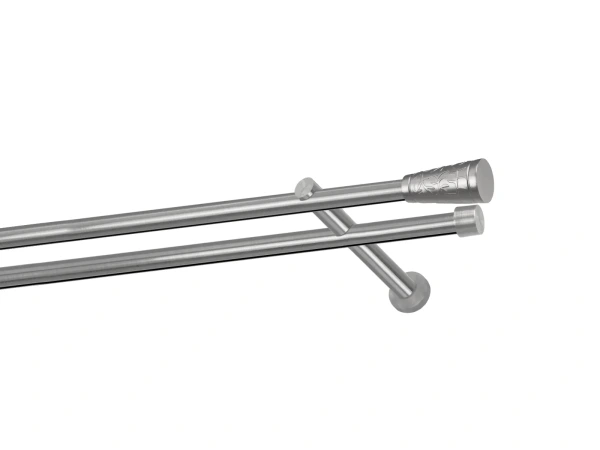 Garniža 19x19mm - drážková tyč - 2rady - SEVILLA - satin 1