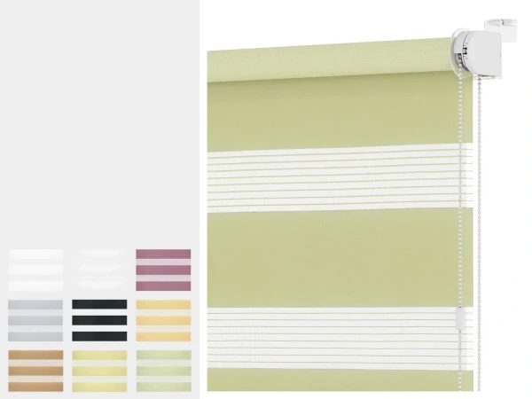 Rolety MINI - den a noc - látka STANDARD