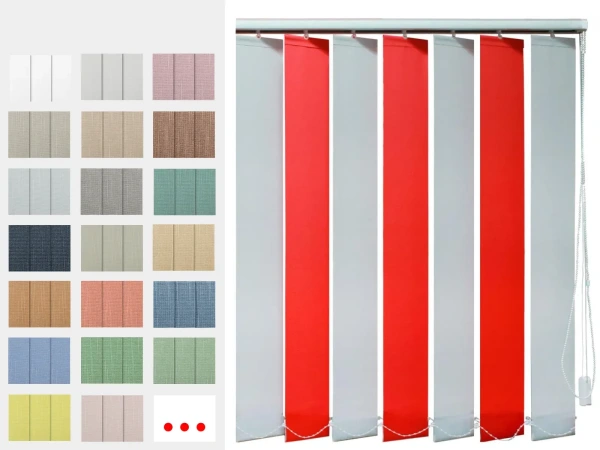 Dvoubarevní vertikální žaluzie - látka ITACA