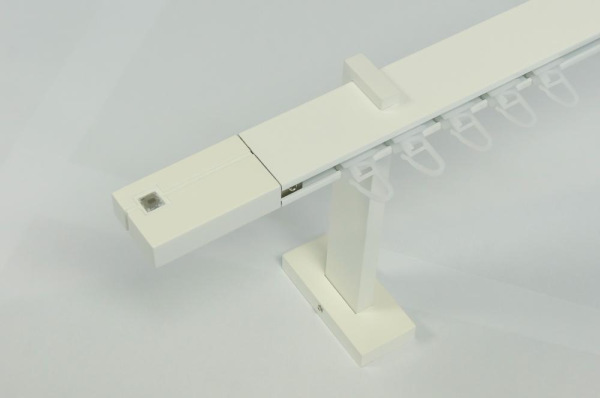 Garnýže SQUARE LINE bílá jednořadá - KRYSTAL bílá