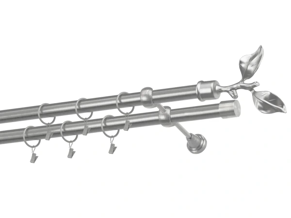 Garnýže 25x25mm - dvouřadá - LIST ROSE - satin