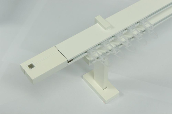 Garnýže SQUARE LINE bílá dvouřadá - KRYSTAL bílá