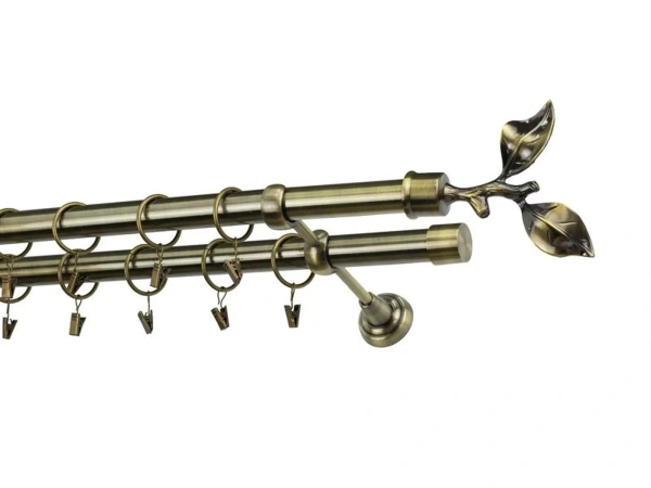 Garnýže 25x25mm - dvouřadá - LIST ROSE - antik