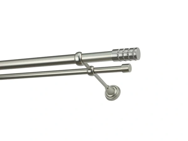 Garnýže 25x16mm - dvouřadá - CYLINDR CRYSTAL - satin 2