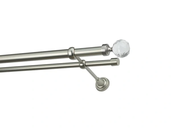 Garnýže 25x16mm - dvouřadá - KOULE CRYSTAL - satin 2