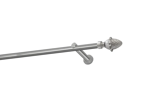 Garniža 19mm - drážková tyč - 1rad - ŽALUĎ - satin 1